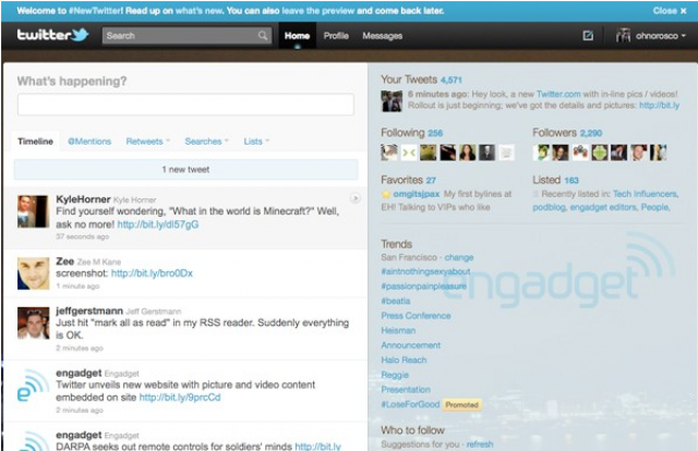 new twitter