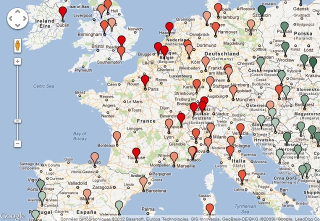 Carte des prix
